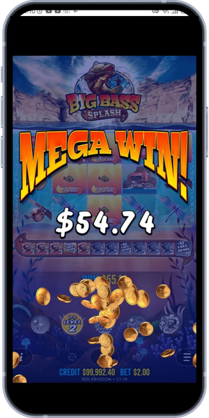 Big Bass Splash big win mega win