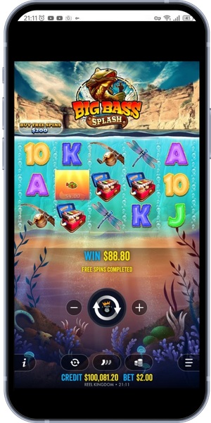 Big Bass Splash win 88