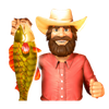 Play Big Bass Splash slot symbol Fisherman Wild