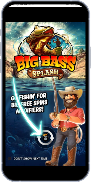 Big Bass Splash Open the intro screen